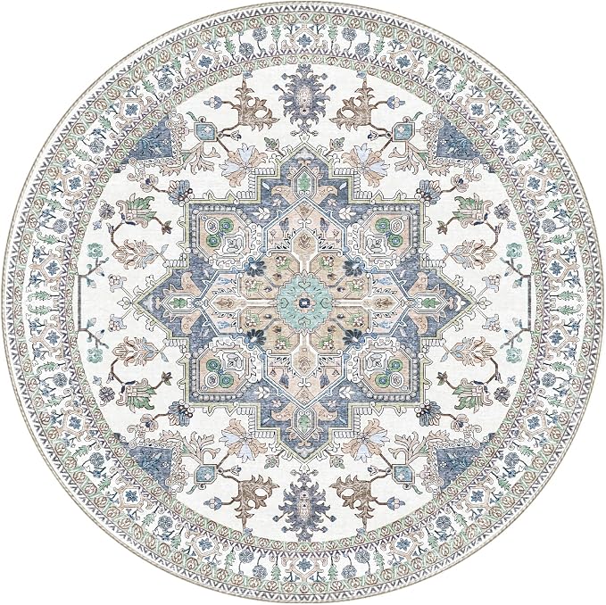 OPPODREAM Soft Round Rug 4ft, Washable Circle Rug 4ft - Image 9