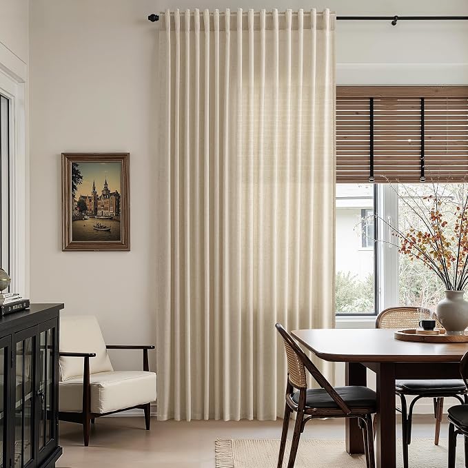 Nanspring Taupe Burlywood Curtains 90 Inches Long - Image 6