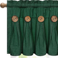 FRAMICS Farmhouse Valance Curtains, Boho Cotton Linen Kitchen Valance, Country by FRAMICS