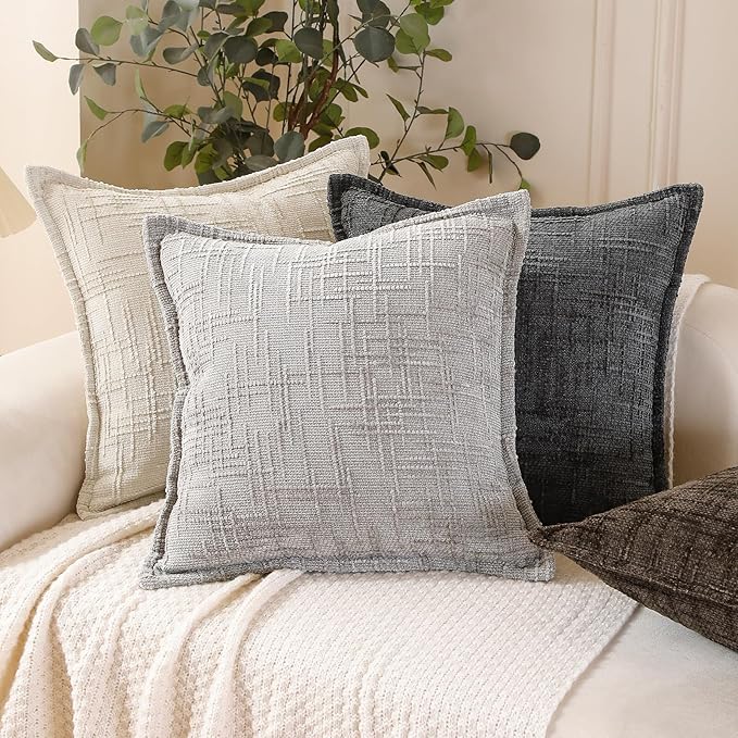 HPUK Fall Chenille Soft Throw Pillow Covers 18x18 Set of 2, Accent Cushion - Image 9