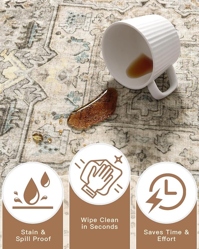 Madane Washable Runner Rug - Image 8