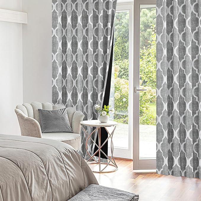 Beauoop 100% Blackout Curtains 63 Inches Long 2 Panels - Image 6
