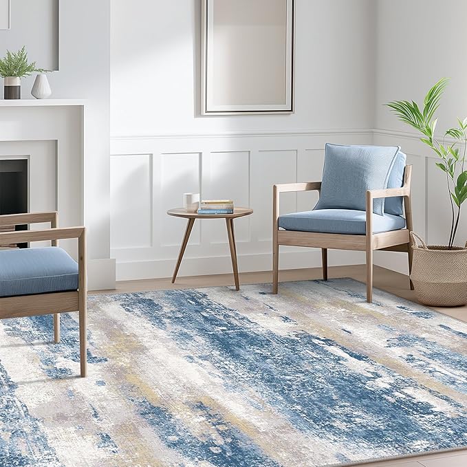 BEIMO Area Rugs 5x7 for Living Room Bedroom, Modern Abstract Machine Washable - Image 4