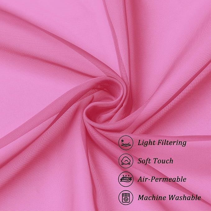 Chyhomenyc Extra Long Sheer Curtains 120 Inches Long 2 Panels Set, Light - Image 7