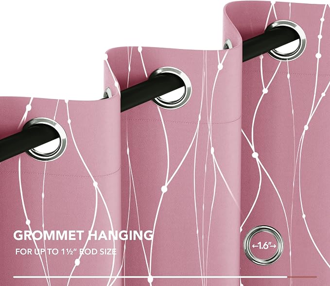 Deconovo Short Blackout Curtain, Thermal Insulated Soundproof Grommet Drapes - Image 7