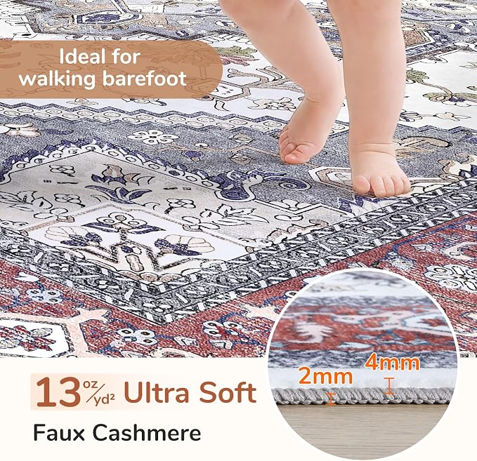 OPPODREAM Soft Throw Rugs 2x3, Small Washable Entryway Rugs 2 x 3 - Image 2