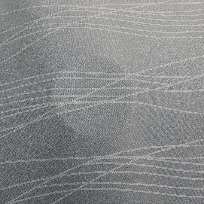 Estelar Textiler Full Room Darkening Greyish White and Grey Blackout Curtains - Image 8