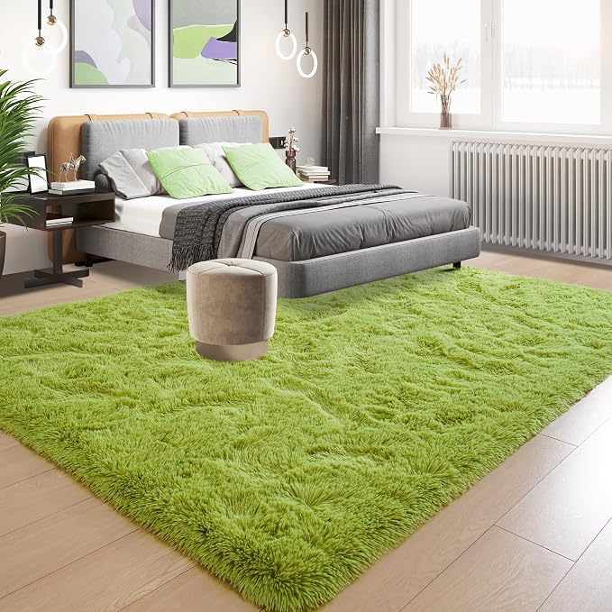 Tepook Fluffy Large Rugs for Living Room, Shag Area Rug 6x9 Soft Carpet for - Image 3