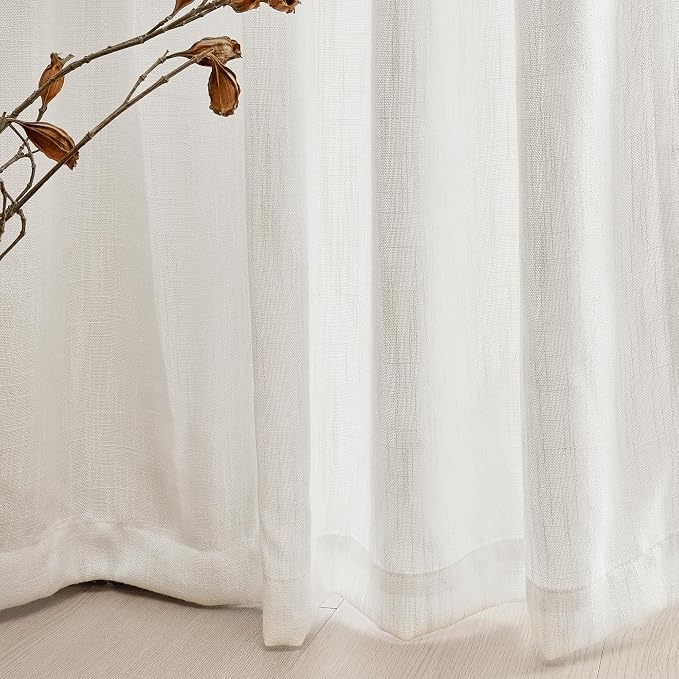 MYSKY HOME Extra Long Curtains for Living Room, Soft Cotton and polyester - Image 5