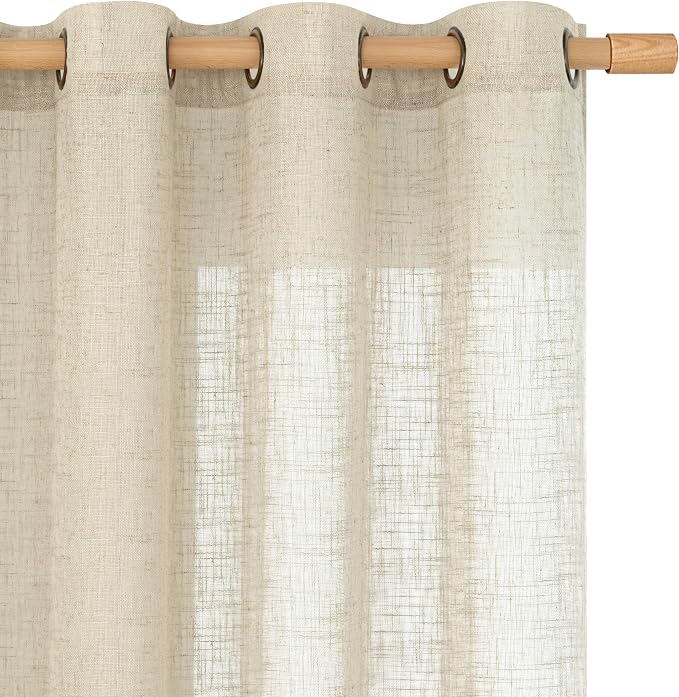LAMIT Semi Sheer Linen Curtains by LAMIT