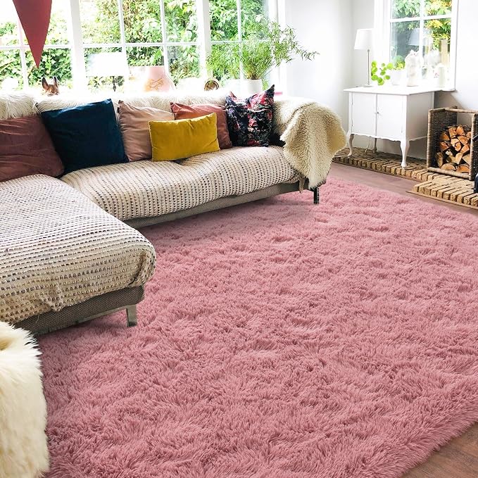 Rugs for Living Room 8x10, Soft Shaggy Modern Shag Area Rug for Bedroom - Image 2