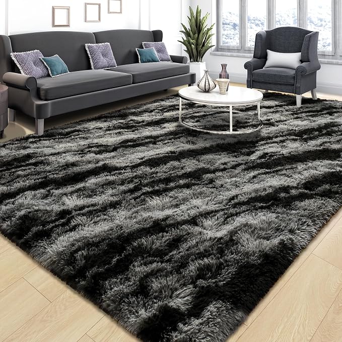 Tepook Soft Fluffy Rugs for Bedroom, 4x6 Area Rug for Living Room, Modern by Tepook