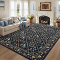 GarveeHome 8x10 Washable Large Living Room Rug Water Resistant Distressed by GarveeHome