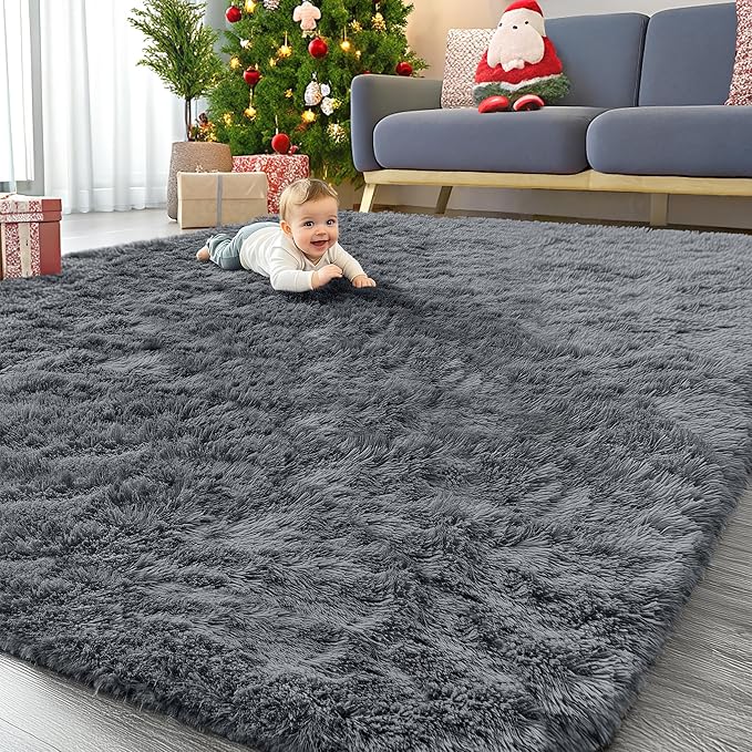 OLANLY 8x9 Machine Washable Large Area Rugs by OLANLY