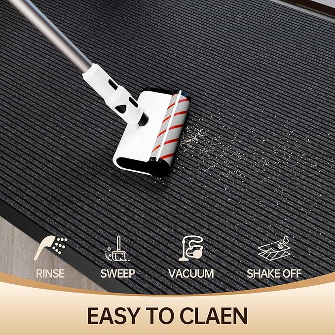 Amyracel Front Door Mat Indoor Outdoor Entrance, 36" x 48" All-Season Waterproof Heavy Duty Doormat for Outside Entry, Stain and Fade Resistant, Low Profile, Easy Clean Patio Entryway Mat