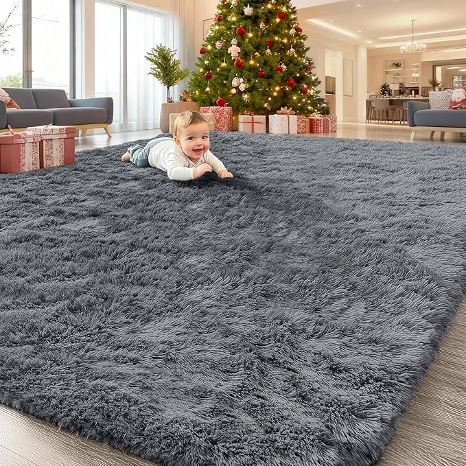 OLANLY 7x7 Machine Washable Large Area Rugs by OLANLY