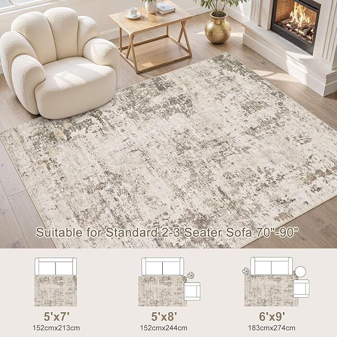 UERMEI 6x9 Area Rug Living Room Rugs - Image 2