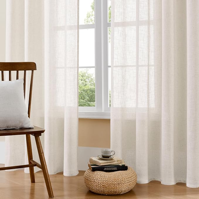 Joydeco Light Filtering Curtains 108 Inch Length - Image 2