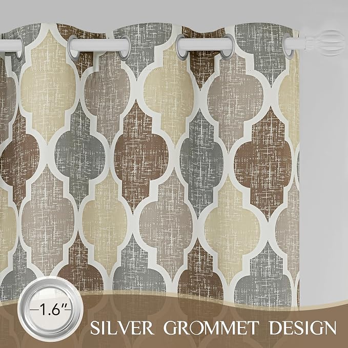 Beauoop 100% Blackout Curtains 72 Inches Long 2 Panels - Image 7
