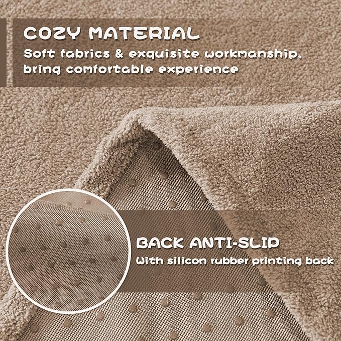 MYSKY HOME Sofa Slipcovers Sofa Covers Washable, Couch Cover for 3-4 Cushion Couch Sofa, Dog Couch Covers Furniture Protector Cover Non Slip Soft Couch Sofa Cover, 91"x 150", Khaki