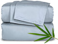 Short Queen Sheets by Pure Bamboo for RV Camper (60"x75") - Genuine 100% Organic Viscose Derived from Bamboo Bed Sheet Set, Soft & Cooling, Lifetime Quality Promise (Short Queen, Sterling Blue)