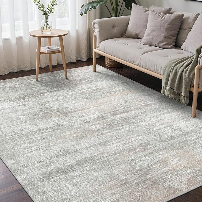 Area Rugs 3x5 for Living Room Bedroom, Modern Abstract Machine Washable Rug by BEIMO