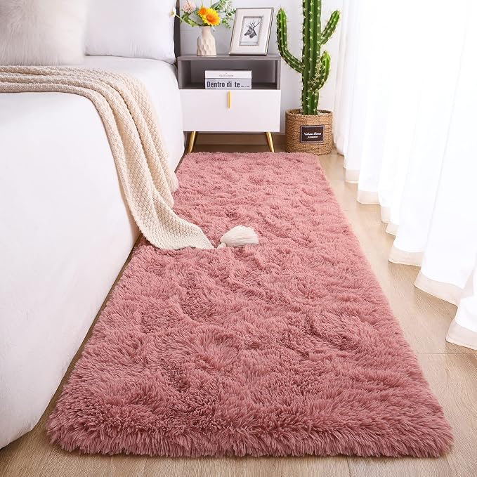 Chicrug Soft Runner Rug for Bedroom Living Room Plush Fluffy Rug 2x10 Feet by ChicrugHomeDecor