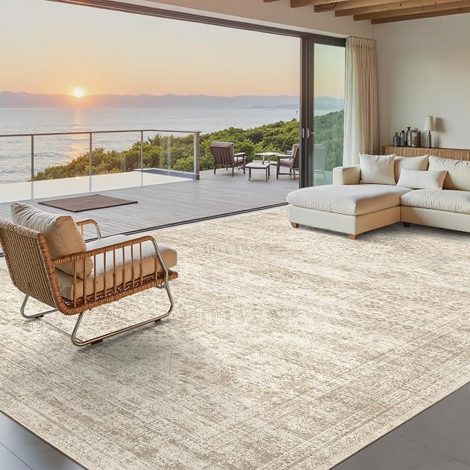Washable Area Rug 8x10, Large Soft Rugs - Image 2