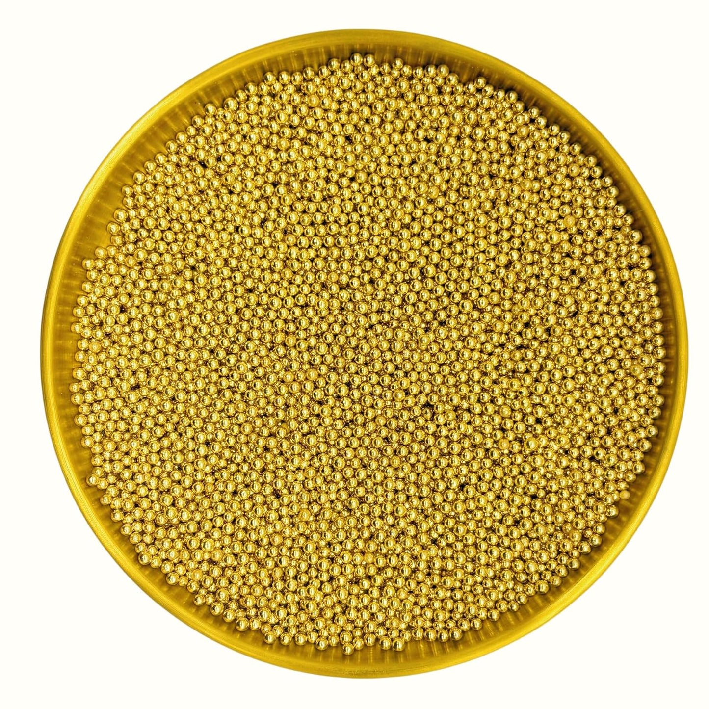 Dynastang 2mm Super Gold Pearls Sprinkles Edible Pearls Cake Decorating Stars Cake Decorations Cupcake Toppers Cookie Decorating Perfect for Cakes, Cupcakes, Desserts Toppings 3OZ