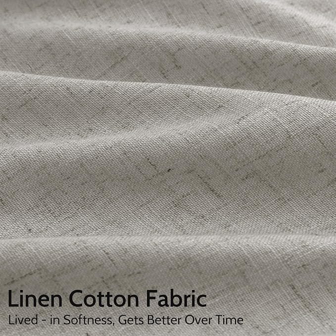Silver Grey Linen Curtains 72 Inch Length - Image 4