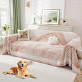Non Slip Sofa Covers Couch Covers for 3 Cushion Couch Sofa Pet Friendly Washable Couch Covers for Sofa, Soft Thick Sectional Couch Covers L Shape Furniture Protector for Kids, Dogs 71" X134"