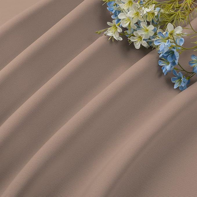 CUCRAF Khaki Blackout Curtains 84 inch Length 2 Panels Set, Rod Pocket Room - Image 7