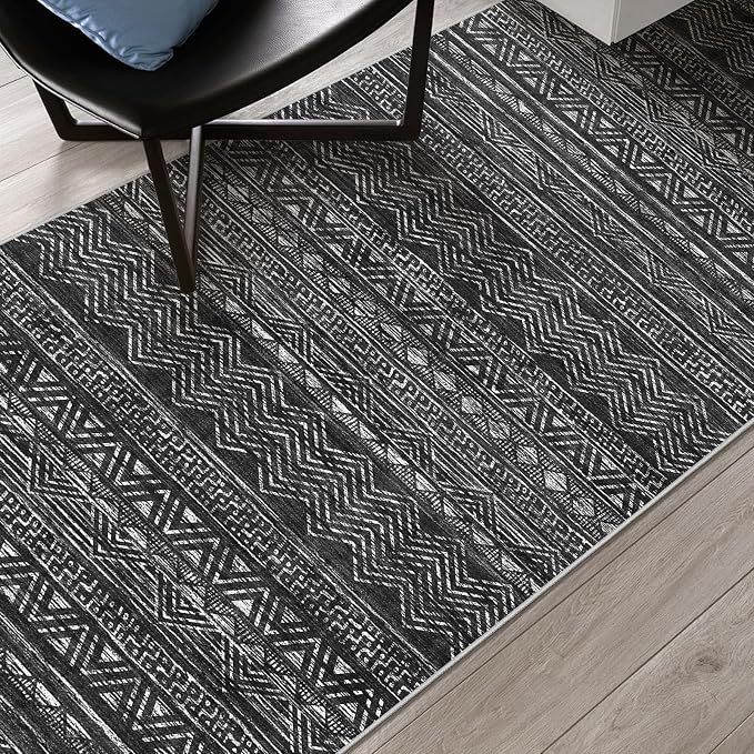2x8 Washable Kitchen Runner Rug: Modern Moroccan Runners - Image 7