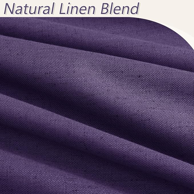 Guken 100% Blackout Curtains 108 Inch Length 2 Panels Set - Image 3