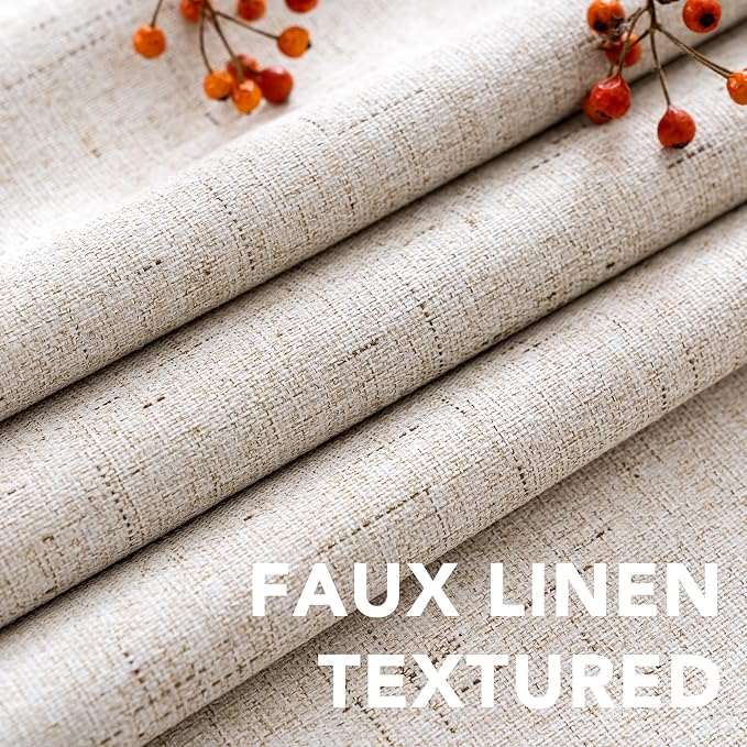 H.VERSAILTEX Linen 100% Blackout Curtains - Image 4