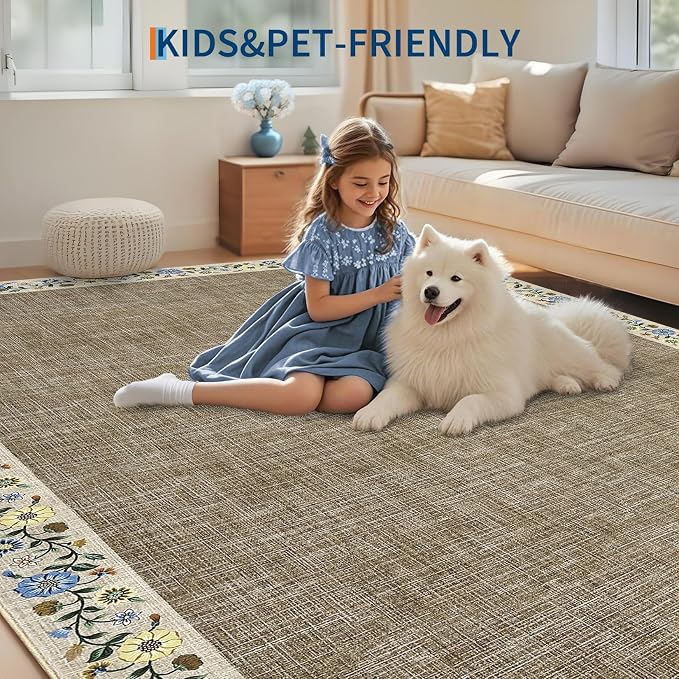GarveeHome Entryway Rug 2x6 Modern Bordered Runner Rug Washable Kitchen Runners - Image 7