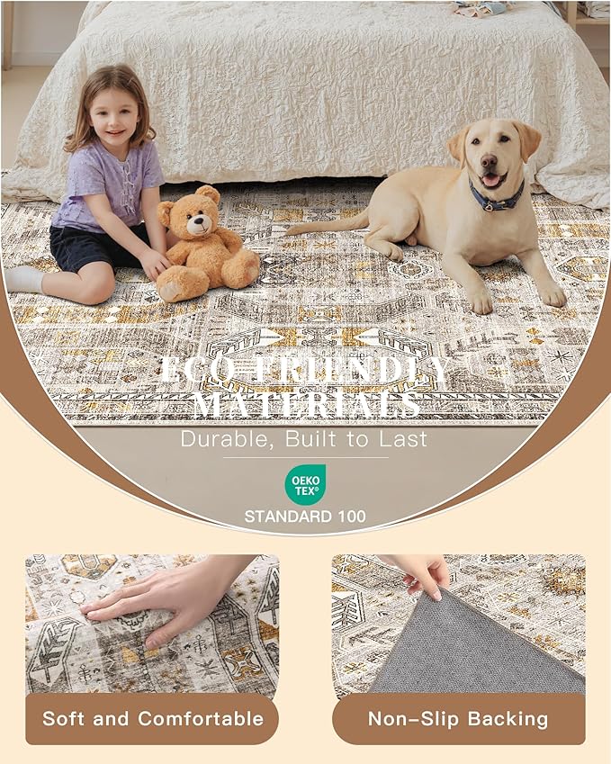 Madane Hallway Runner Rug 2x12, Extra Long Washable Runner Rugs - Image 6