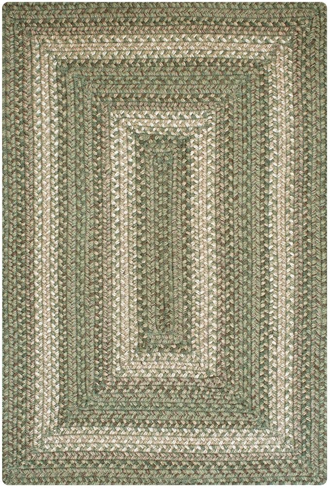Grassland Sage Green Rug 20x30 – Jute Braided Rugs Country Style for Kitchen and Entryway
