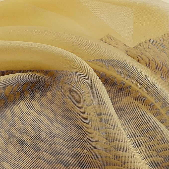 Gwine Short Kitchen Sheer Curtains 24 Inch Length - Image 9