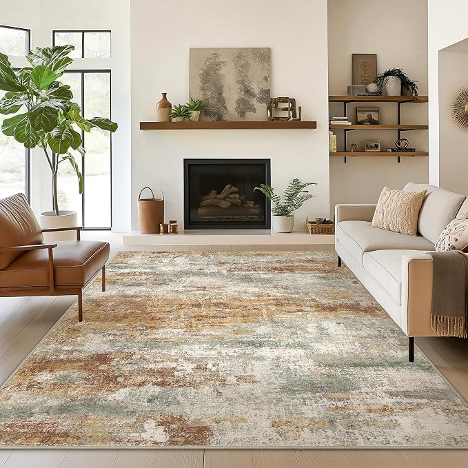 BEIMO Area Rugs 9x12 for Living Room Bedroom, Modern Abstract Machine Washable by BEIMO