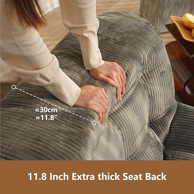 N&V CUBICUS Sofa, Single Seated Foam Sofa, Armless Floor Sofa, All New Hybrid Foam Design, with Matching Ottoman (CUBICUS, Salmon)