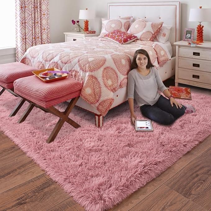 Rugs for Living Room 6x9, Soft Shaggy Modern Shag Area Rug for Bedroom - Image 7