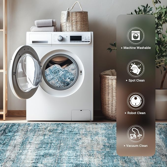 LEPEII 8x10 Area Rugs, Machine Washable Low Pile Rugs - Image 5