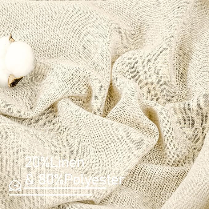 LAMIT Semi Sheer Linen Curtains - Image 3