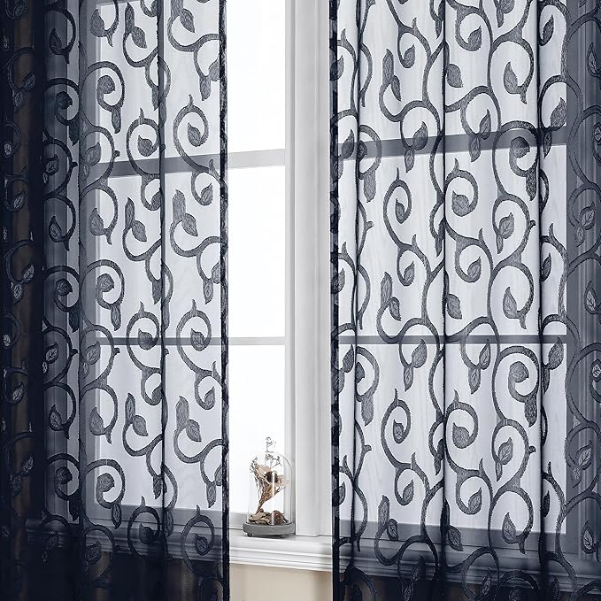 OWENIE Furman Sheer Curtains 84 inches Long by OWENIE