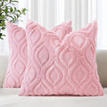 decorUhome Summer Throw Pillow Covers 20x20 Inch Set of 2, Soft Plush Faux Wool by decorUhome