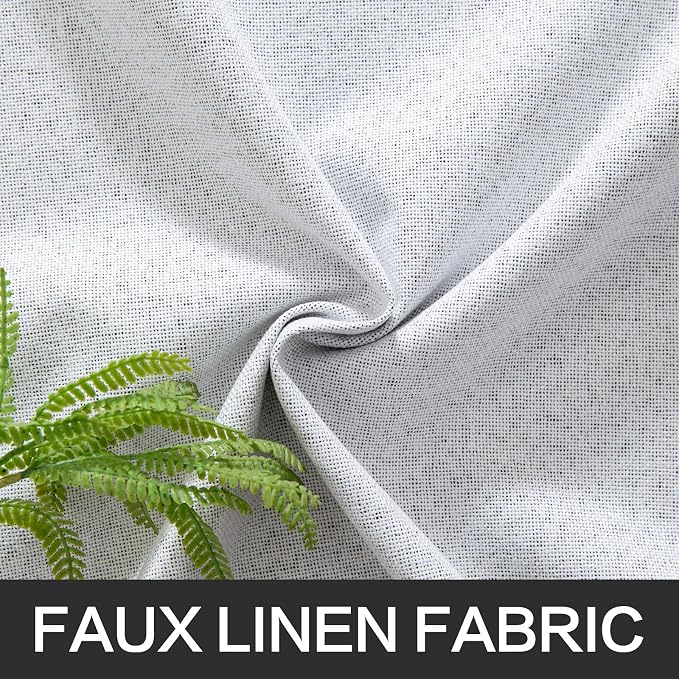 MIULEE Linen Texture 90 Inches Curtains - Image 5