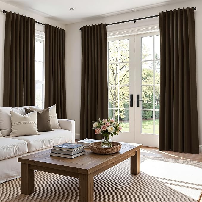 Guken 100% Blackout Curtains 84 Inch Length 2 Panels Set - Image 9