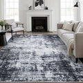 10x14 Area Rug Living Room Rug: Washable Modern Abstract Soft Thin Rug Indoor by FXRHLP