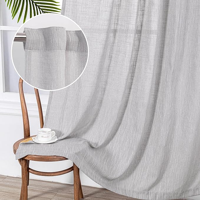 MYSKY HOME Floor Length Curtains Long Panels, Boho Curtains Farmhouse by MYSKYHOME
